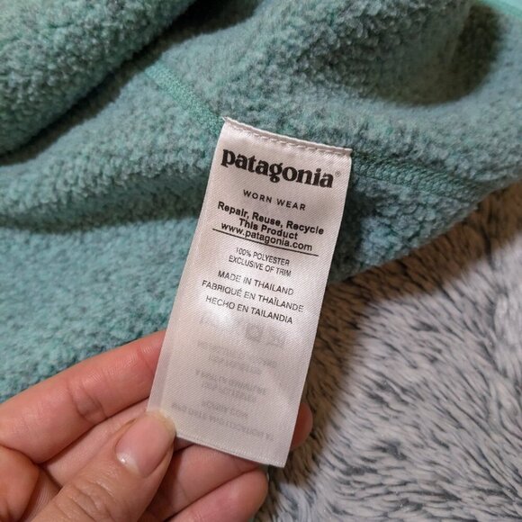 Patagonia Green Mint Better Sweater 1/4 Zip Pullover XS - Picture 6 of 7